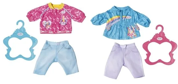 Baby Born BABY born Vardagsbyxa och Jacka 43 cm - Assorterad