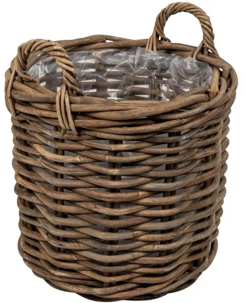 Rund korg med handtag Ø45x48cm