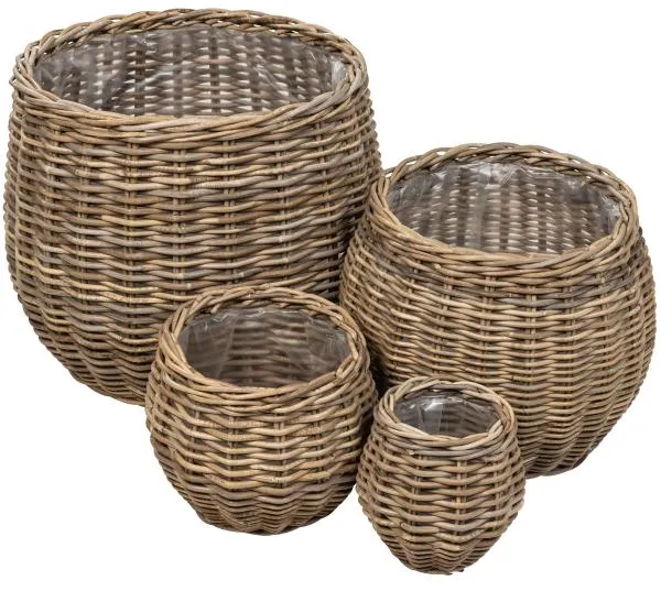 Set med runda korgar