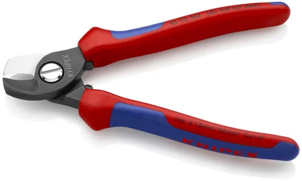Knipex kabelsax brunerad, med flerkomponentshandtag 165 mm