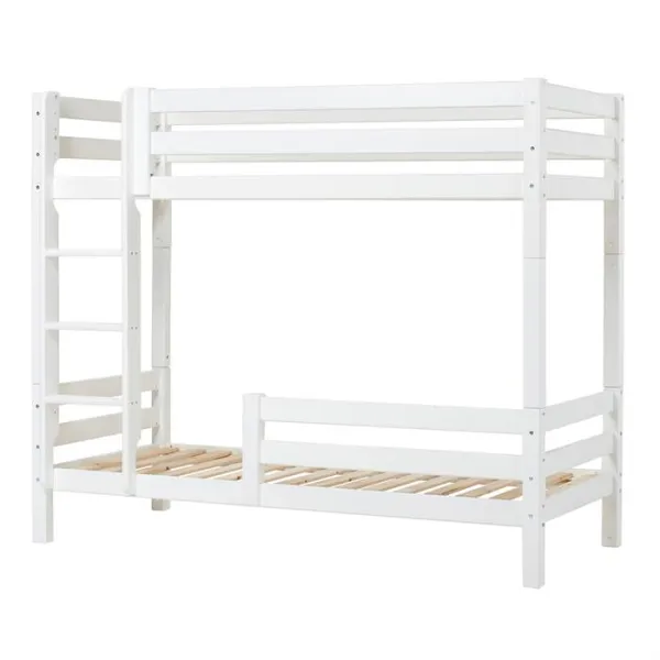 Hoppekids ECO Luxury hög våningssäng med stege och sänggrind - 90 x 200 cm