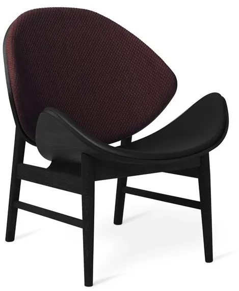 Warm Nordic The Orange Fåtölj med Sits och Ryggstoppning Mosaic 682/Svart Ek