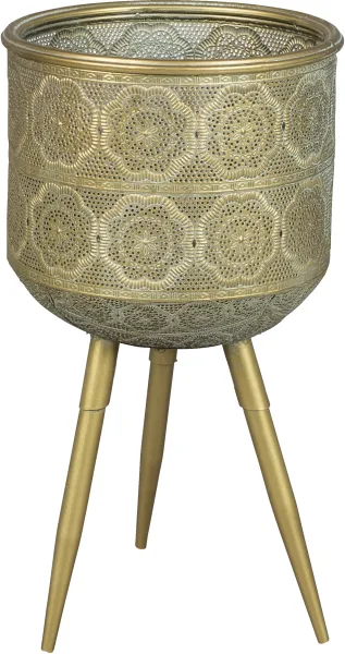 DUTCHBONE Botanisk blomkruka M - mässing järn